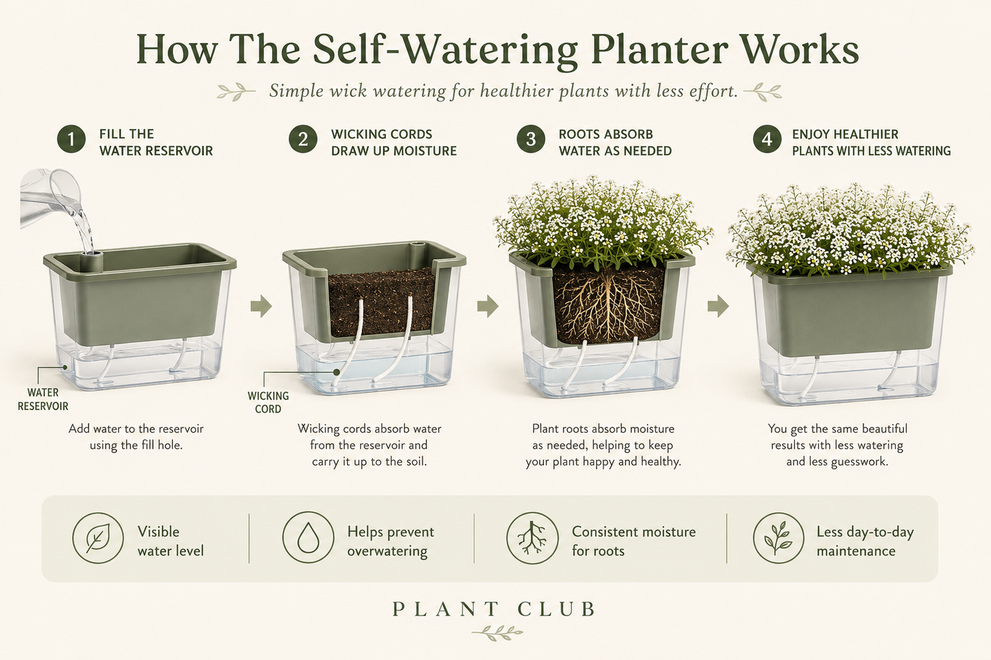 The Kitchen Garden Self-Watering Planter