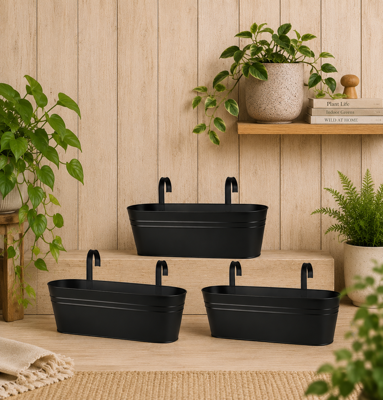 The Balcony Hanging Planter Set Of 3