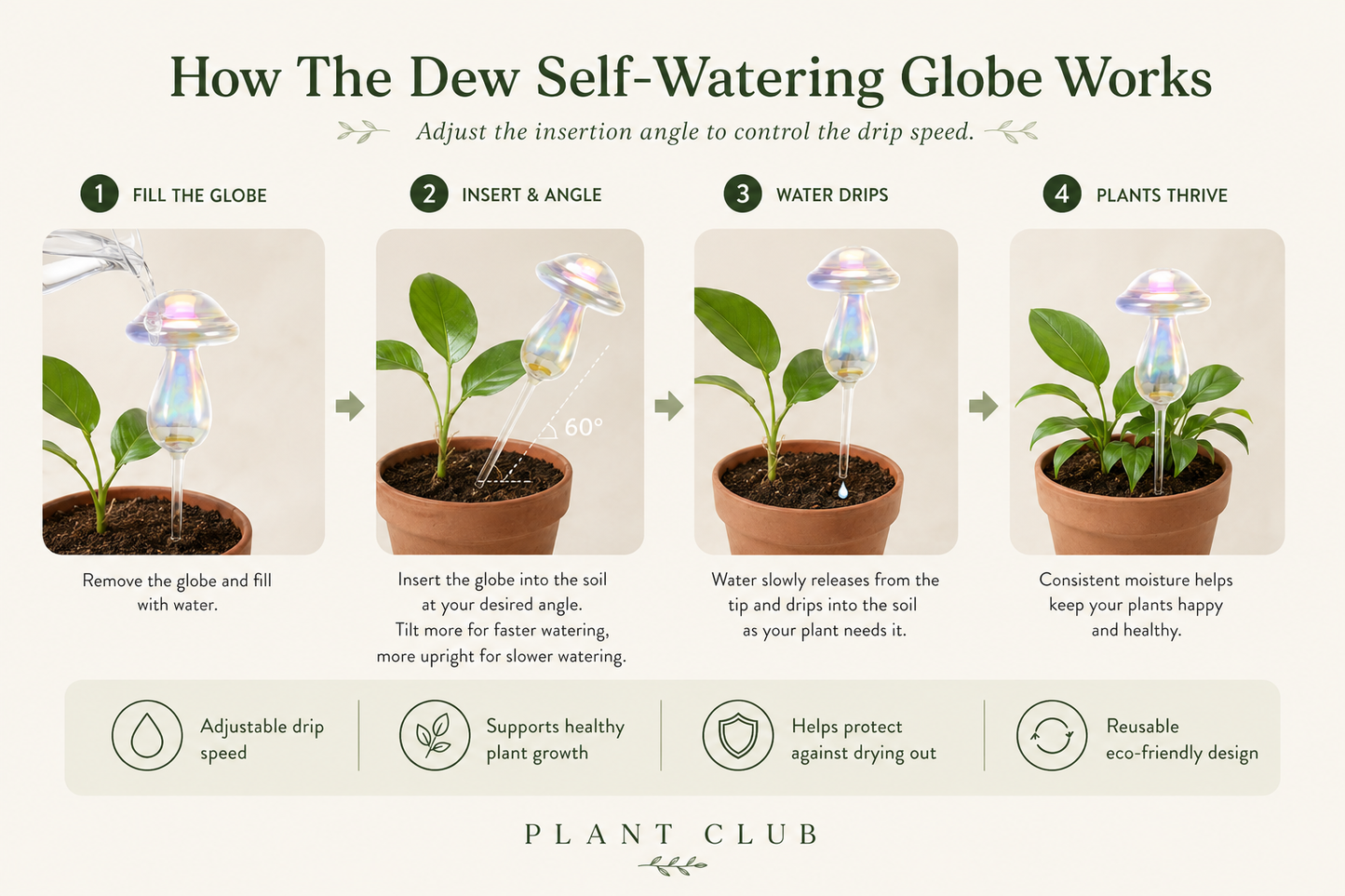 The Dew Self-Watering Globe