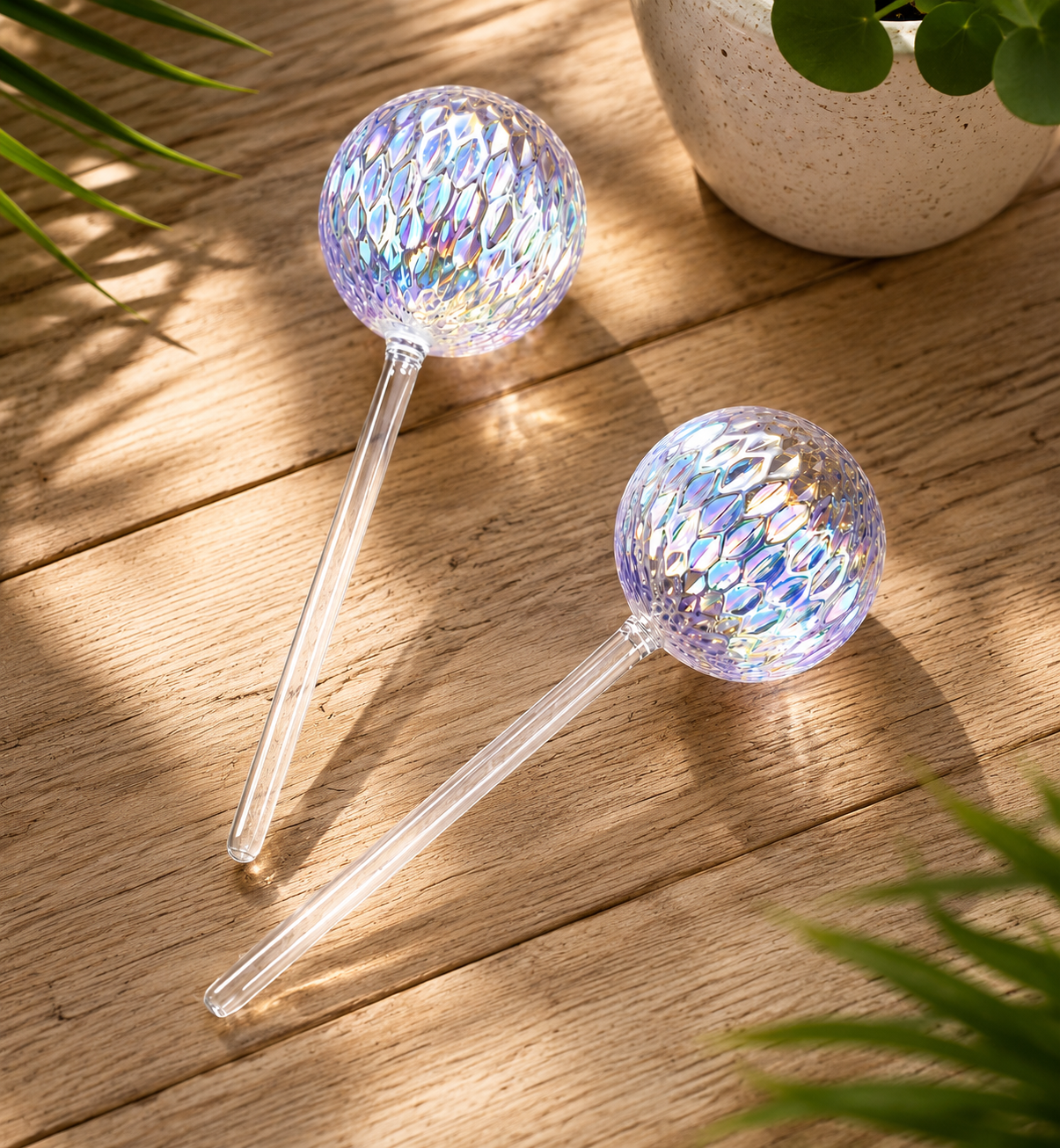 The Crystal Self-Watering Globe Set