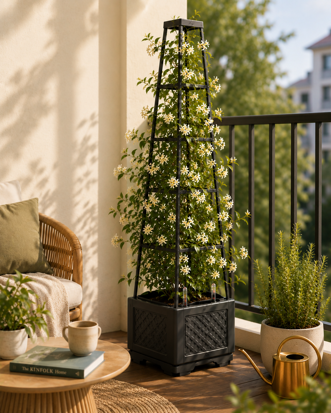 The Arbor Self-Watering Trellis Planter
