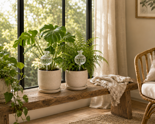 The Large Clear Self-Watering Globe 2 Pack
