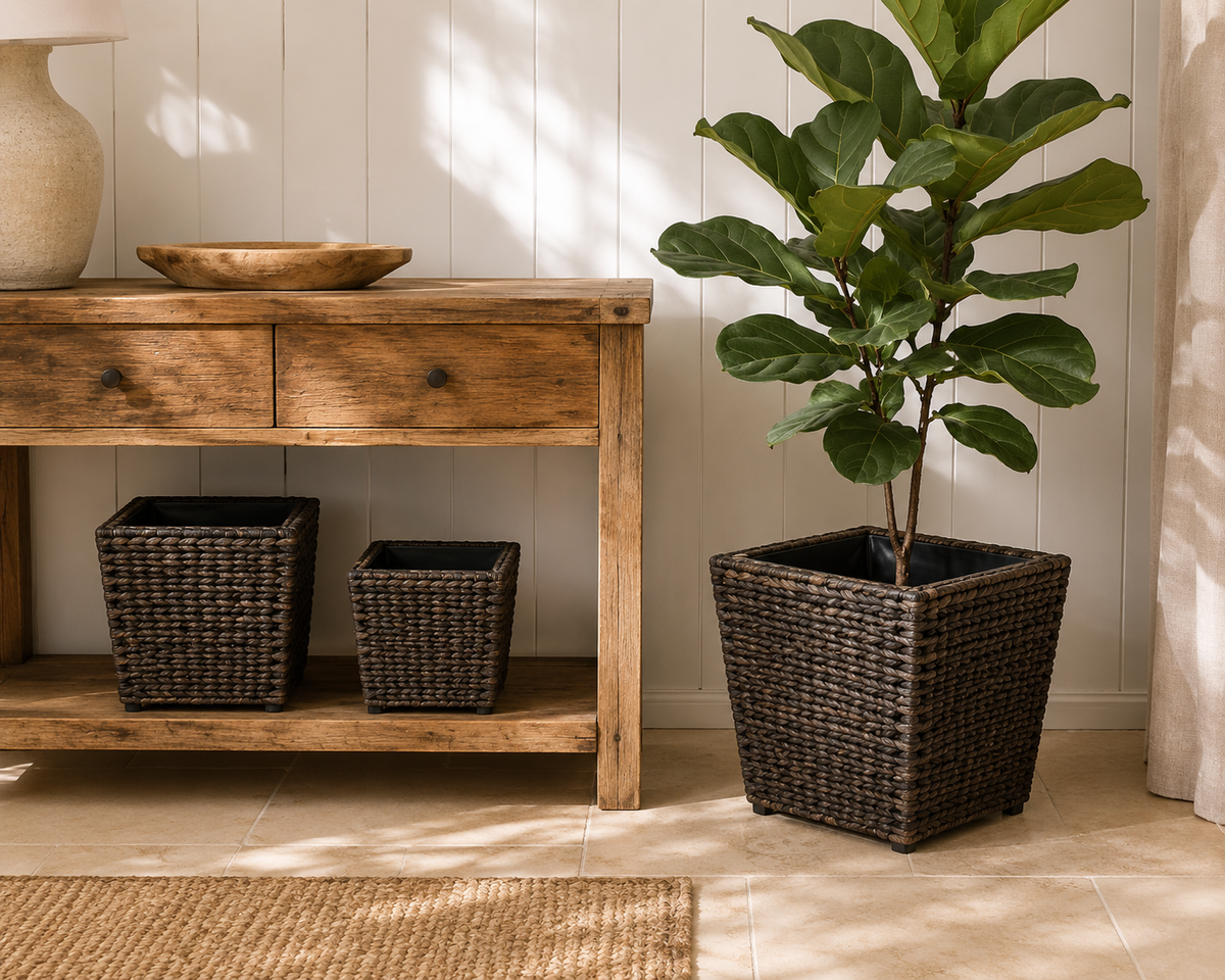 The Hearth Water Hyacinth Planter Set - 3 Piece
