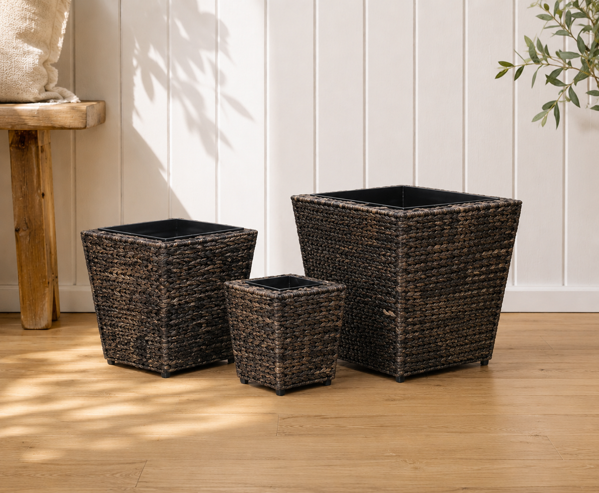 The Hearth Water Hyacinth Planter Set - 3 Piece