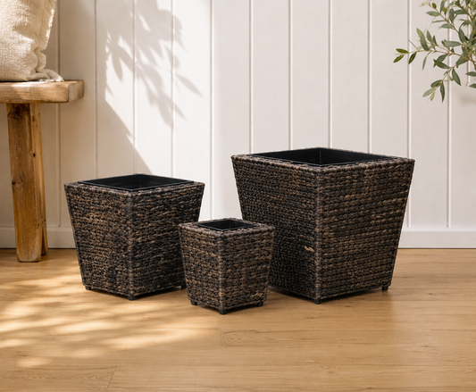 The Hearth Water Hyacinth Planter Set - 3 Piece