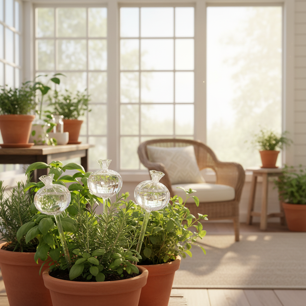 Crystal Self-Watering Globes - Sunroom